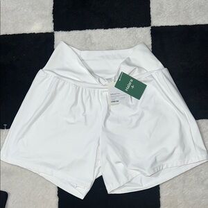 HALARA Women's White Athletic Shorts